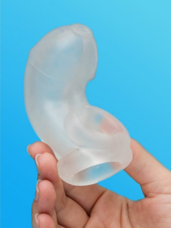 Oxballs COCK-LOCK Clear Flexible Chastity Cage